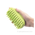 Fournitures d'outils de toilettage pour animaux de compagnie en silicone Brosse de toilettage